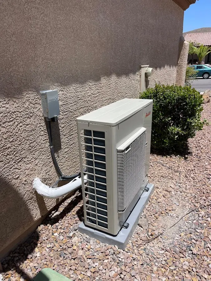 Residential air conditioning condenser unit in Santa Ana